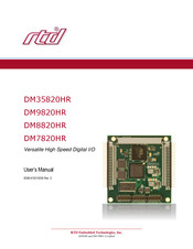 rtd DM8820HR User Manual