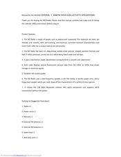 Shenzhen Airsmart Technology M2 Manual