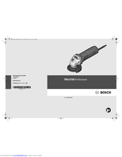 Bosch TWS 6700 Manual