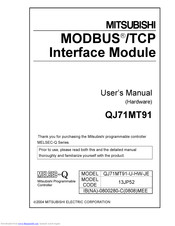 Mitsubishi QJ71MT91 User Manual