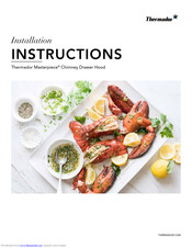 Thermador Masterpiece HDDB36WS Installation Instructions Manual