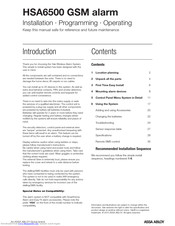 Assa Abloy HSA6500 Installation, Programming, Operating