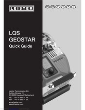 Leister LQS GEOSTAR Quick Manual