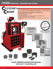 Custom Crimp CC440 series Operator's Manual
