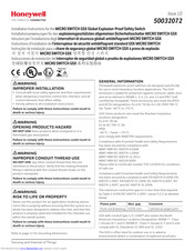 Honeywell GSX Series Installation Instructions Manual