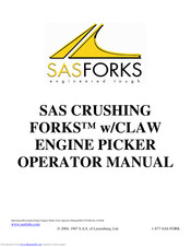 SASFORKS Crushing Forks Operator's Manual