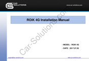 Car Solutions Roik 4G Installation Manual