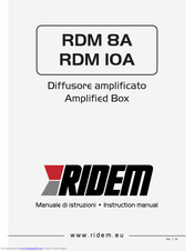 Ridem RDM 8A Instruction Manual