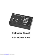 AEA CK-2 Instruction Manual