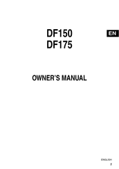 Suzuki DF175 Four Stroke Owner's Manual