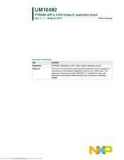 NXP Semiconductors PTN3460 User Manual