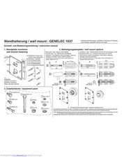 GENELEC 1037 Instruction Manual
