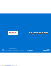 Honda Insight Owner's Manual