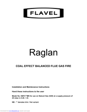 Flavel Raglan Installation And Maintenance Instructions Manual