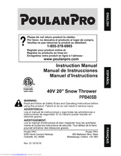 Poulan Pro PPB40SB Instruction Manual