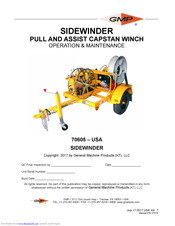 GMP 70605 Operation & Maintenance Manual