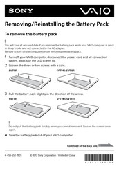 Sony Vaio SVT141 Replacement Manual