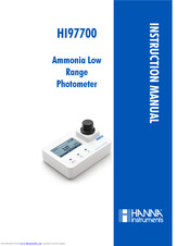 Hanna Instruments HI97700 Instruction Manual