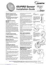 Nuaire ES-PIR2 Installation Manual