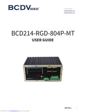 BCDVideo BCD-RGD-804P-MT User Manual