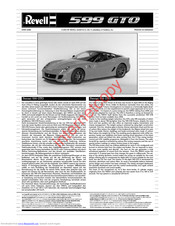 REVELL Ferrari 599 GTO Assembly Manual