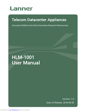Lanner HLM-1001A User Manual