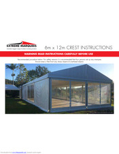 Extreme marquees CREST Instructions Manual