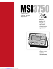 Measurement Systems MSI-3750 User Manual