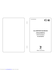 Parma VAF-A Operating Manual