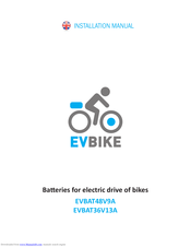 EVBIKE EVBAT36V13A Installation Manual