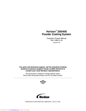 Nordson HORIZON 200 Product Manual