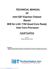 IBT Technologies NMF94RM Technical Manual