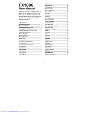 Mobile FX1000 User Manual