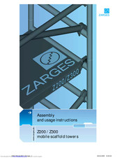 zarges Z300 Assembly And Usage Instructions