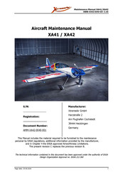 XtremeAIR XA41 Maintenance Manual