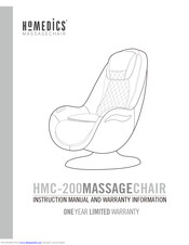 HoMedics HMC-200 Instruction Manual And  Warranty Information