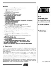 Atmel AT91FR40162S Manual