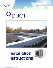 AQC QDuct Installation Instructions Manual
