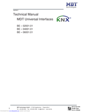 MDT BE-06001.01 Technical Manual