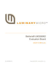 Luminary Micro Stellaris LM3S8962 User Manual