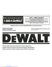 DeWalt DS100 Instruction Manual