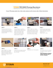 Titan TD1 Assembly And Installation Instructions