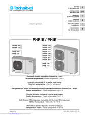 Technibel PHRIE 095 Installation Instructions Manual