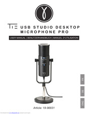 TIE USB Studio Desktop Microphone Pro User Manual