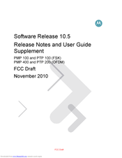 Motorola PMP 100 Release Notes And User Manual Supplement