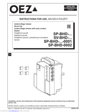 Oez SP-BHD-***-0001 Instructions For Use Manual