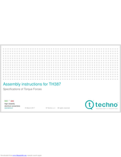 Techno TH387 Assembly Instructions Manual