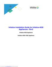 Infoblox Infoblox-4030 Installation Manuals