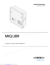 wtw MIQ/JBR Operating Manual