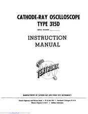 Tektronix 315D Series Instruction Manual
